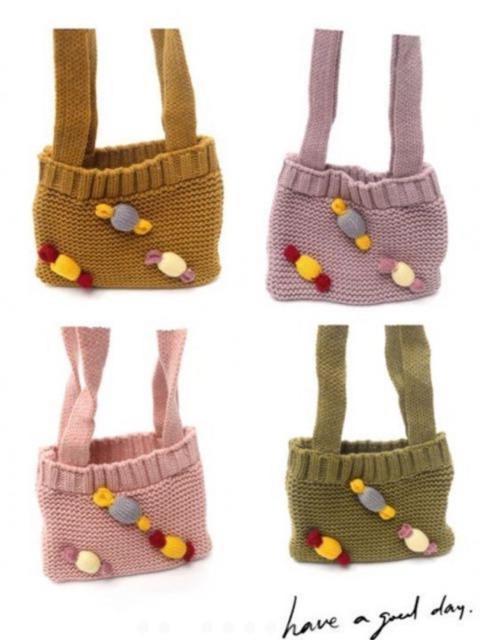 【新品】ニット キッズバッグ 1点 < キッズ/ベビー  【新品】ニット キッズバッグ 1点 < キッズ/ベビーの
