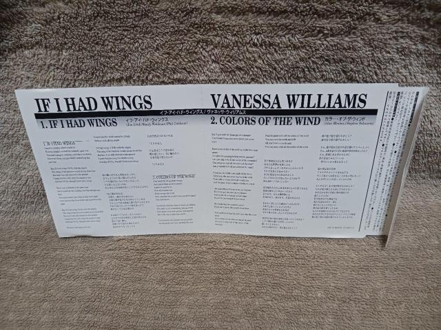 ヴァネッサ・ウィリアムス Vanessa Williams/イフ・アイ・ハド・ウィングス/国内盤/帯無し/8cm CDシングル < CD/DVD/ビデオ  ヴァネッサ・ウィリアムス Vanessa Williams/イフ・アイ・ハド・ウィングス/国内盤/帯無し/8cm CDシングル < CD/DVD/ビデオの