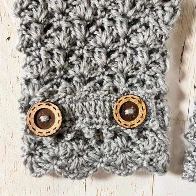 ハンドメイド♪ ハンドウォーマー ライトグレー < 女性ファッション  ハンドメイド♪ ハンドウォーマー ライトグレー < 女性ファッションの