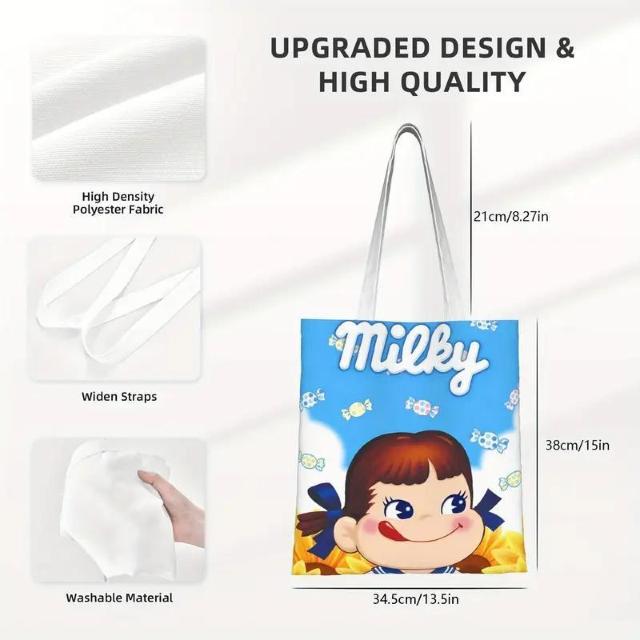 超お買い得1190円★ミルキー 可愛い カートゥーン キャンバス トートバッグ < 女性ファッション  超お買い得1190円★ミルキー 可愛い カートゥーン キャンバス トートバッグ < 女性ファッションの