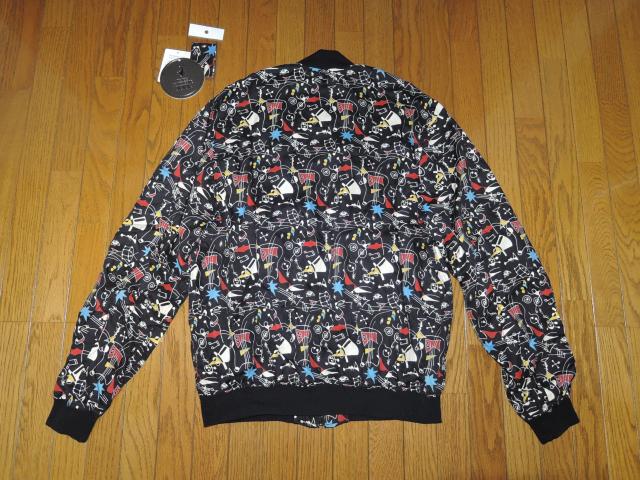 HYSTERIC GLAMOUR ヒステリックグラマー 総柄 ジャケット L 黒 スカジャン スーベニアジャケット ライトアウター < ブランド HYSTERIC GLAMOUR ヒステリックグラマー 総柄 ジャケット L 黒 スカジャン スーベニアジャケット ライトアウター < ブランドの