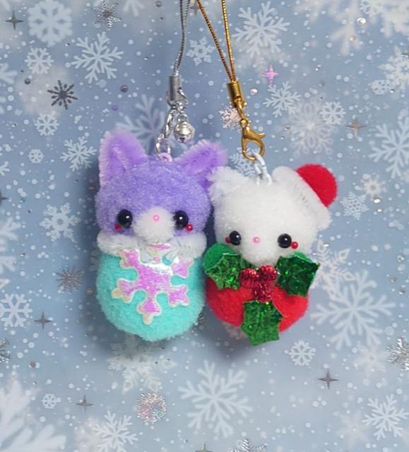 ハンドメイド♪ポンポンマスコット★アニマルクリスマス☆オーナメント★ゆめかわ結晶玉アニマルAねこ < ペット/手芸/園芸 ハンドメイド♪ポンポンマスコット★アニマルクリスマス☆オーナメント★ゆめかわ結晶玉アニマルAねこ < ペット/手芸/園芸の
