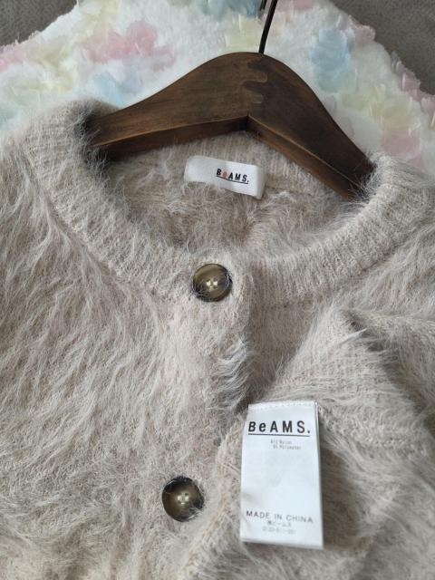 BEAMSカーデ★アイボリーベージュの上質あったかカーディガン < ブランド BEAMSカーデ★アイボリーベージュの上質あったかカーディガン < ブランドの