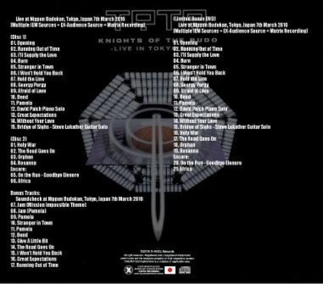 TOTO 2016!3/7 日本武道館公演 トト(2CD+1DVD) < CD/DVD/ビデオ  TOTO 2016!3/7 日本武道館公演 トト(2CD+1DVD) < CD/DVD/ビデオの