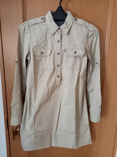 新品!激安84%オフ!ラルフ、シャツワンピース(ベージュ、M) < ブランド  新品!激安84%オフ!ラルフ、シャツワンピース(ベージュ、M)  < ブランドの