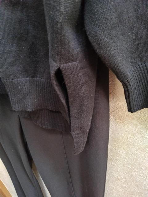 LL新品しまむら黒丸首ハイゲージ春ニット < ブランド LL新品しまむら黒丸首ハイゲージ春ニット < ブランドの