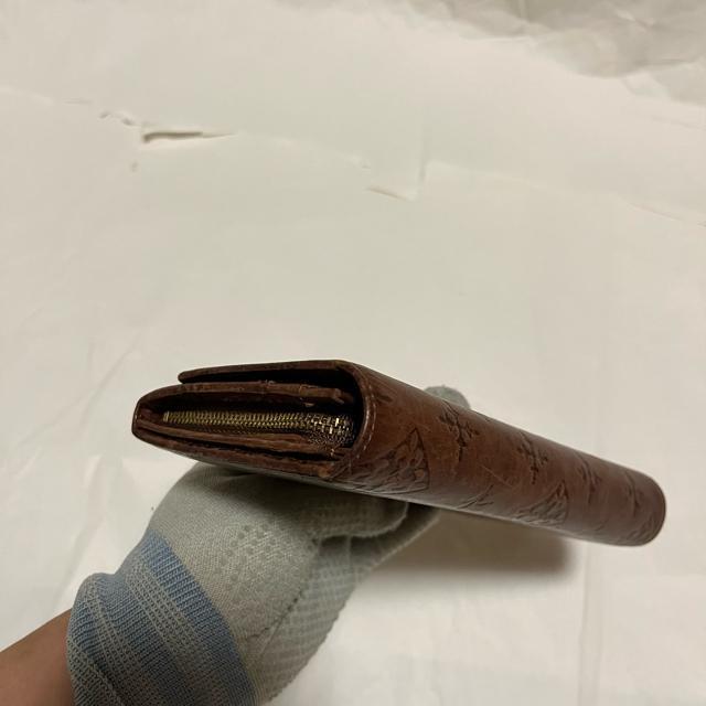russet ラシット モノグラム 型押し レザー 長財布 ダークブラウン 牛革 < ブランド russet ラシット モノグラム 型押し レザー 長財布 ダークブラウン 牛革 < ブランドの
