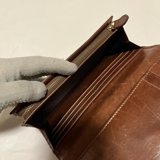 russet ラシット モノグラム 型押し レザー 長財布 ダークブラウン 牛革 < ブランド russet ラシット モノグラム 型押し レザー 長財布 ダークブラウン 牛革 < ブランドの