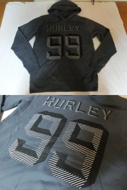 USA購入【hurley】ロゴプリント プルオーバー パーカーUS M 濃灰 < ブランド  USA購入【hurley】ロゴプリント プルオーバー パーカーUS M 濃灰 < ブランドの