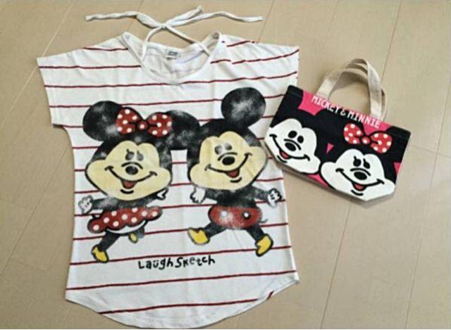 ☆mickey&minnie*半袖カットソー*トートバッグ*セット < 女性ファッション  ☆mickey&minnie*半袖カットソー*トートバッグ*セット  < 女性ファッションの
