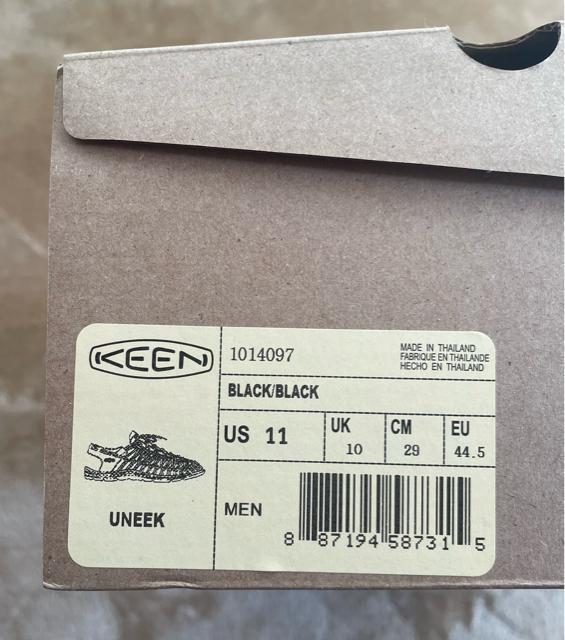KEEN MEN UNEEK キーン メンズ ユニーク BLACK/BLACK 1014097 29cm 直営店購入 新品  < レジャー/スポーツ  KEEN MEN UNEEK キーン メンズ ユニーク BLACK/BLACK 1014097 29cm 直営店購入 新品  < レジャー/スポーツの