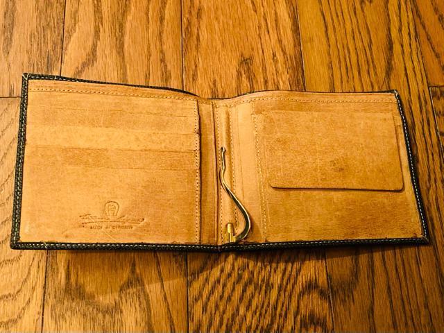 AIGNER アイグナー 財布 二つ折り レザー マネークリップ付き ドイツ製 メンズ レディース < 男性ファッション  AIGNER アイグナー 財布 二つ折り レザー マネークリップ付き ドイツ製 メンズ レディース < 男性ファッションの