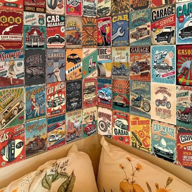 超お買い得1190円★50枚入り ビンテージカーアンドインダストリアル風 ウォールコラージュキット 10×15cm レトロポスター < インテリア/ライフ  超お買い得1190円★50枚入り ビンテージカーアンドインダストリアル風 ウォールコラージュキット 10×15cm レトロポスター  < インテリア/ライフの