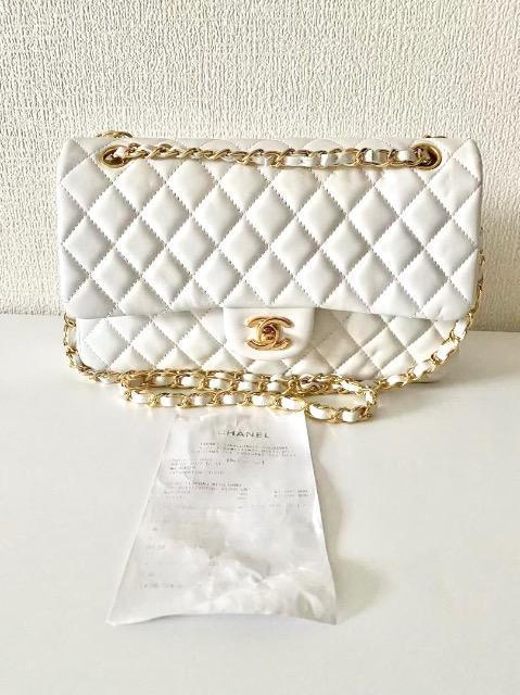 シャネル CHANEL マトラッセ ショルダーバッグ ホワイト ゴールド < 女性ファッション シャネル CHANEL マトラッセ ショルダーバッグ ホワイト ゴールド < 女性ファッションの