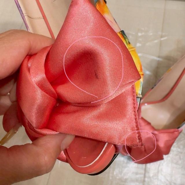 試着のみ!!◆DIANA/ダイアナ◆花柄オープントゥパンプス★立体リボン付き*23.5cm*高見え♪春コーデ < ブランド 試着のみ!!◆DIANA/ダイアナ◆花柄オープントゥパンプス★立体リボン付き*23.5cm*高見え♪春コーデ < ブランドの