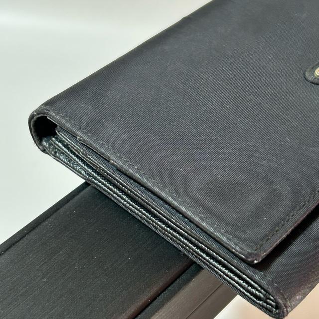 PRADA テスートナイロン フラップ長財布 三角ロゴプレート ブラック < ブランド PRADA テスートナイロン フラップ長財布 三角ロゴプレート ブラック < ブランドの