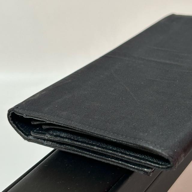 PRADA テスートナイロン フラップ長財布 三角ロゴプレート ブラック < ブランド PRADA テスートナイロン フラップ長財布 三角ロゴプレート ブラック < ブランドの