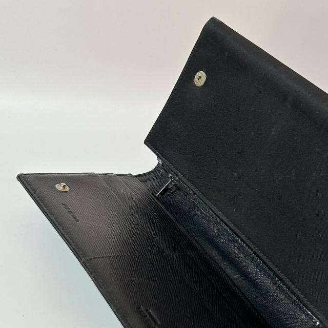 PRADA テスートナイロン フラップ長財布 三角ロゴプレート ブラック < ブランド PRADA テスートナイロン フラップ長財布 三角ロゴプレート ブラック < ブランドの