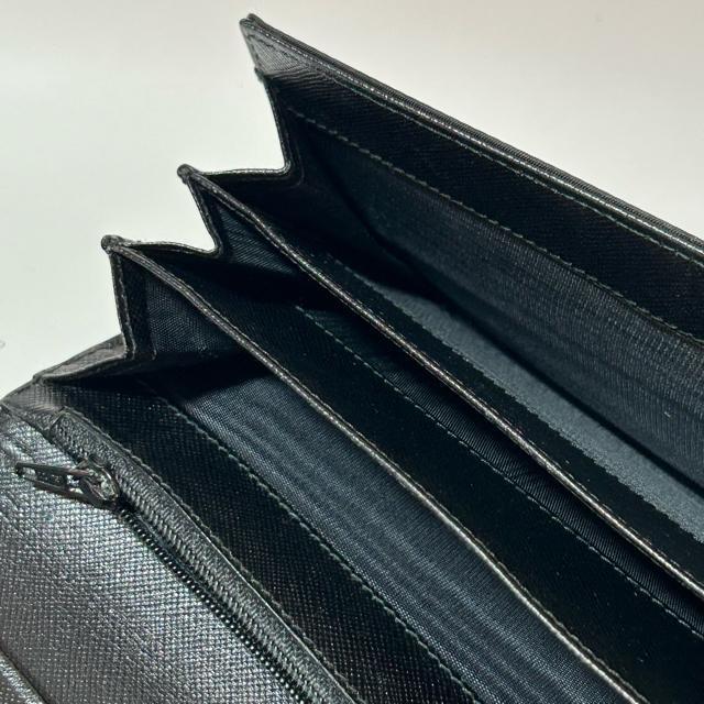 PRADA テスートナイロン フラップ長財布 三角ロゴプレート ブラック < ブランド PRADA テスートナイロン フラップ長財布 三角ロゴプレート ブラック < ブランドの
