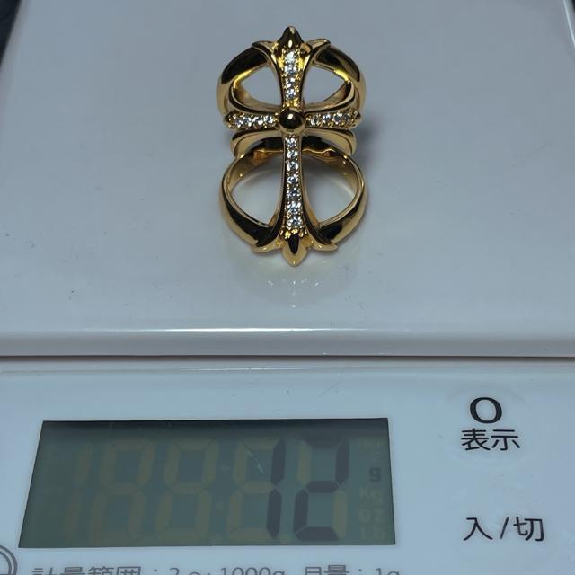 クロス インフィニティ ゴールド クリアストーン 指輪 リング silver925 限定カラー 高品質 刻印入り 22号 < 男性アクセサリー/時計 クロス インフィニティ ゴールド クリアストーン 指輪 リング silver925 限定カラー 高品質 刻印入り 22号 < 男性アクセサリー/時計の