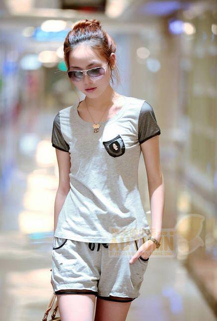 NEW☆ポイントメッシュ半袖半パン上下・L < 女性ファッション  NEW☆ポイントメッシュ半袖半パン上下・L  < 女性ファッションの