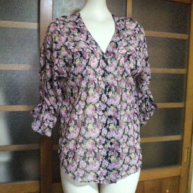 EGOIST/エゴイスト花柄シフォン シースルー ブラウス・シャツ < ブランド  EGOIST/エゴイスト花柄シフォン シースルー ブラウス・シャツ  < ブランドの