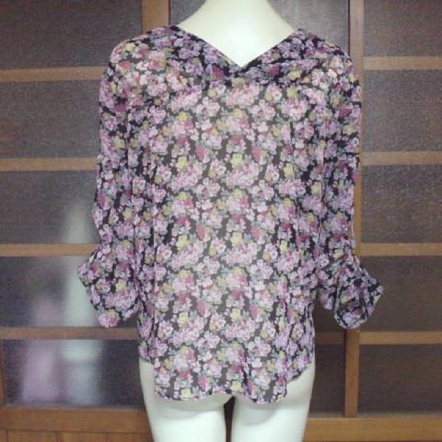 EGOIST/エゴイスト花柄シフォン シースルー ブラウス・シャツ < ブランド  EGOIST/エゴイスト花柄シフォン シースルー ブラウス・シャツ < ブランドの