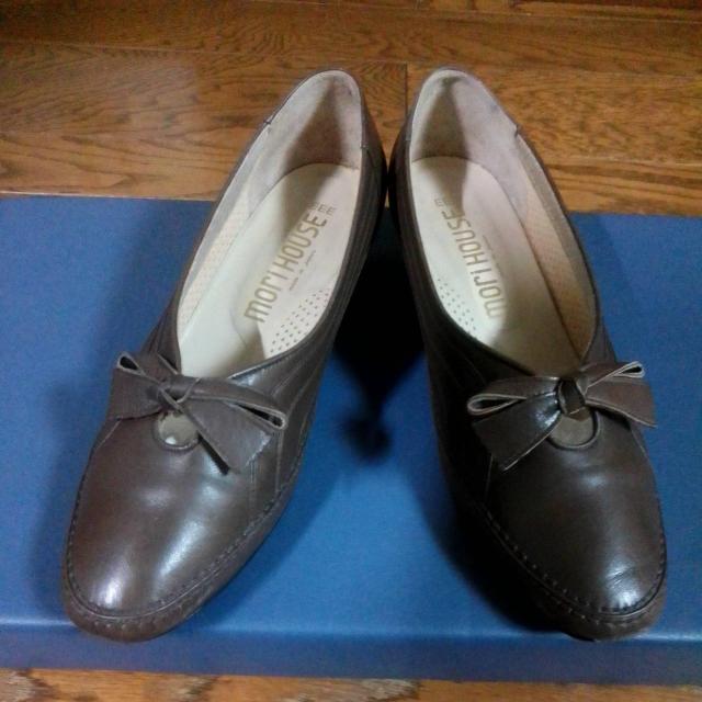 ブラウン 24.5cmEEE 美品 日本製 mori HOUSE < 女性ファッション ブラウン 24.5cmEEE 美品 日本製 mori HOUSE < 女性ファッションの