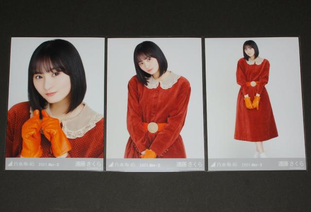 乃木坂46 遠藤さくら 生写真3枚セット レトロドレス < タレントグッズ  乃木坂46 遠藤さくら 生写真3枚セット レトロドレス  < タレントグッズの