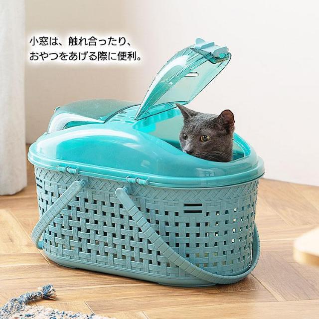 *重さ1.3kg★ ペットキャリー 中が見える 通気性 アイボリー 他カラー有 < ペット/手芸/園芸  *重さ1.3kg★ ペットキャリー 中が見える 通気性 アイボリー 他カラー有 < ペット/手芸/園芸の