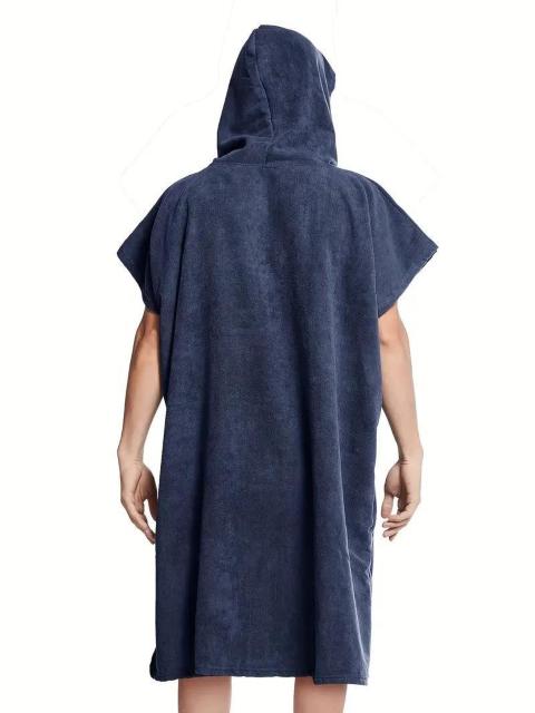 お試し価格1890円★メンズ クイックドライ フード付きタオルローブ ゆったり パジャマセット スプリットヘム付き 紺フリー < 男性ファッション お試し価格1890円★メンズ クイックドライ フード付きタオルローブ ゆったり パジャマセット スプリットヘム付き 紺フリー < 男性ファッションの