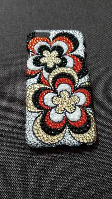 デコケース iPhone6 6s ハードケース 花柄 赤 < 家電/AV  デコケース iPhone6 6s ハードケース 花柄 赤  < 家電/AVの