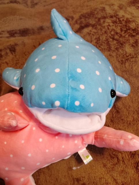 美品ジンベエザメぬいぐるみ☆2点セット < おもちゃ  美品ジンベエザメぬいぐるみ☆2点セット < おもちゃの