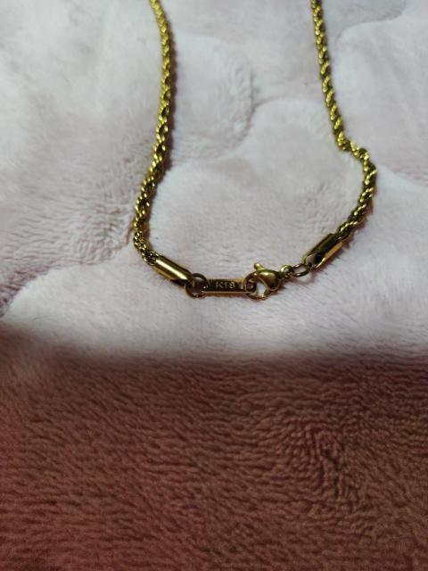 遺品整理 18k刻印 ゴールド ロープチェーンネックレス メンズ レディース < 男性アクセサリー/時計 遺品整理 18k刻印 ゴールド ロープチェーンネックレス メンズ レディース < 男性アクセサリー/時計の