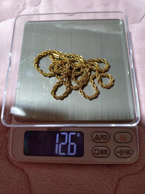 遺品整理 18k刻印 ゴールド ロープチェーンネックレス メンズ レディース < 男性アクセサリー/時計 遺品整理 18k刻印 ゴールド ロープチェーンネックレス メンズ レディース < 男性アクセサリー/時計の