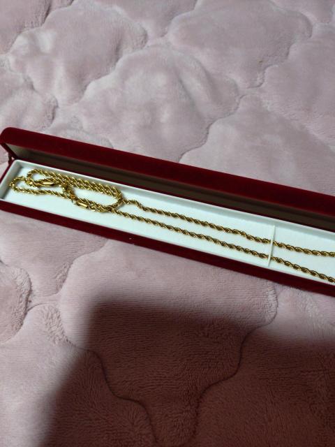 遺品整理 18k刻印 ゴールド ロープチェーンネックレス メンズ レディース < 男性アクセサリー/時計 遺品整理 18k刻印 ゴールド ロープチェーンネックレス メンズ レディース < 男性アクセサリー/時計の