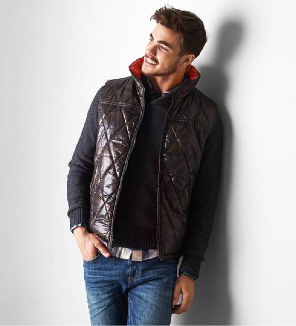 【American Eagle】Vintage AEOリバーシブルキルトパファーベスト L/迷彩柄 < ブランド 【American Eagle】Vintage AEOリバーシブルキルトパファーベスト L/迷彩柄 < ブランドの