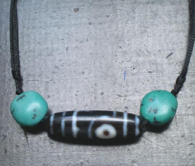 二眼天珠xターコイズネックレス < 女性アクセサリー/時計 二眼天珠xターコイズネックレス < 女性アクセサリー/時計の