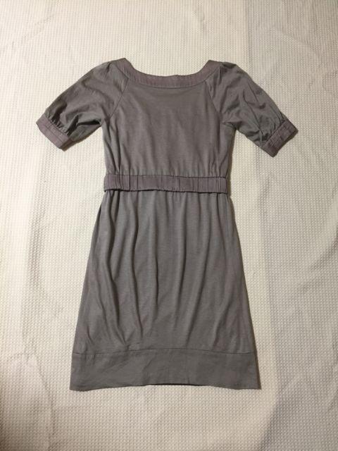 114.クイーンズコート☆半袖ひざ丈タイトワンピース☆グレージュ < 女性ファッション  114.クイーンズコート☆半袖ひざ丈タイトワンピース☆グレージュ < 女性ファッションの