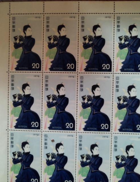 1972年 切手趣味週間 中村岳陵 気球揚る 希少 記念切手 20×20 シート 未使用 < ホビー  1972年 切手趣味週間 中村岳陵 気球揚る 希少 記念切手 20×20 シート 未使用 < ホビーの