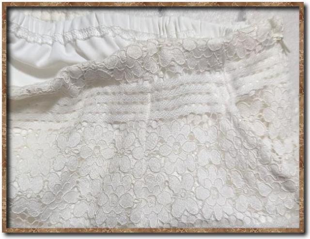 ナイスクラップ ペチコート付きレーススカート 白 < ブランド ナイスクラップ ペチコート付きレーススカート 白 < ブランドの