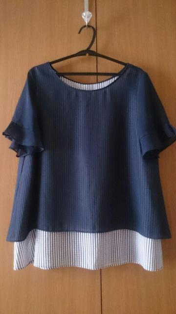 Rew de Rew ルゥデルゥ☆重ねデザイン シアーフレアトップス★バックスタイル◎ < ブランド  Rew de Rew ルゥデルゥ☆重ねデザイン シアーフレアトップス★バックスタイル◎  < ブランドの