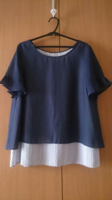 Rew de Rew ルゥデルゥ☆重ねデザイン シアーフレアトップス★バックスタイル◎ < ブランド  Rew de Rew ルゥデルゥ☆重ねデザイン シアーフレアトップス★バックスタイル◎ < ブランドの