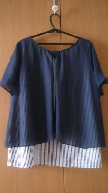 Rew de Rew ルゥデルゥ☆重ねデザイン シアーフレアトップス★バックスタイル◎ < ブランド  Rew de Rew ルゥデルゥ☆重ねデザイン シアーフレアトップス★バックスタイル◎ < ブランドの