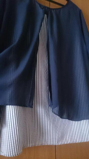 Rew de Rew ルゥデルゥ☆重ねデザイン シアーフレアトップス★バックスタイル◎ < ブランド  Rew de Rew ルゥデルゥ☆重ねデザイン シアーフレアトップス★バックスタイル◎ < ブランドの