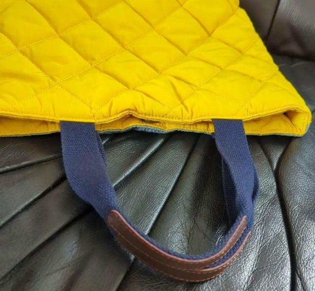 ゆうパック送料込へご変更/ROOTOTE/ルートート/トートバッグ/中綿ダウン的軽くて柔らかいキルティングバッグ/イエロー/水色 < 女性ファッション  ゆうパック送料込へご変更/ROOTOTE/ルートート/トートバッグ/中綿ダウン的軽くて柔らかいキルティングバッグ/イエロー/水色 < 女性ファッションの