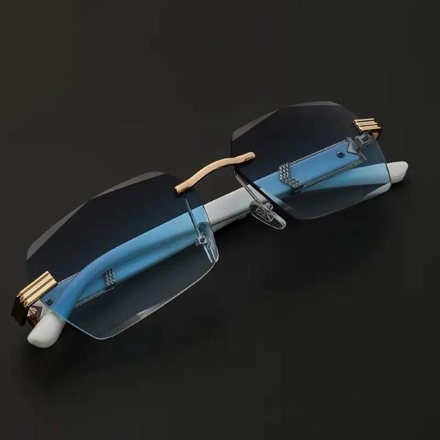 爆ヤス価格790円★メンズ ヴィンテージメタル スクエアフレームレス カラーファッショングラスメンズ  グレーブルー < 男性ファッション  爆ヤス価格790円★メンズ ヴィンテージメタル スクエアフレームレス カラーファッショングラスメンズ  グレーブルー < 男性ファッションの