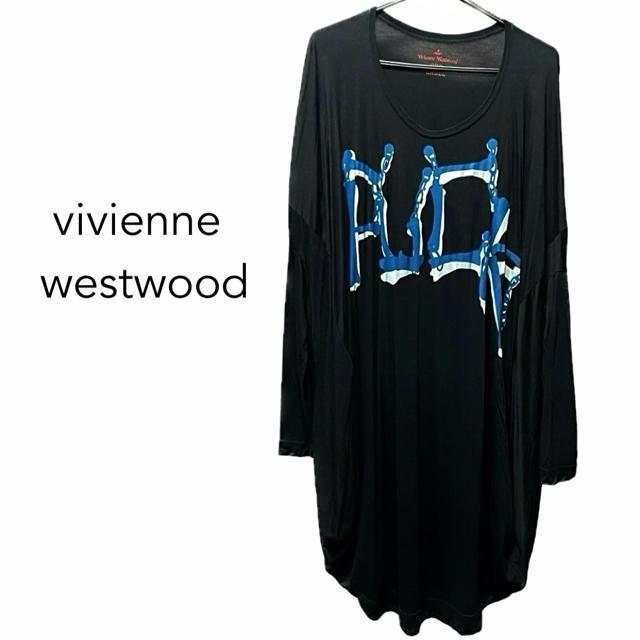 ヴィヴィアンウエストウッド FUCK プリント 変形 ワンピース < 女性ファッション ヴィヴィアンウエストウッド FUCK プリント 変形 ワンピース < 女性ファッションの