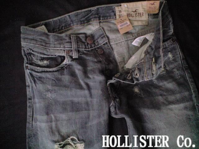 【Hollister】ホリスター Vintage Slim Straight デストロイジーンズ 28/ブラックウォッシュ < ブランド 【Hollister】ホリスター Vintage Slim Straight デストロイジーンズ 28/ブラックウォッシュ < ブランドの