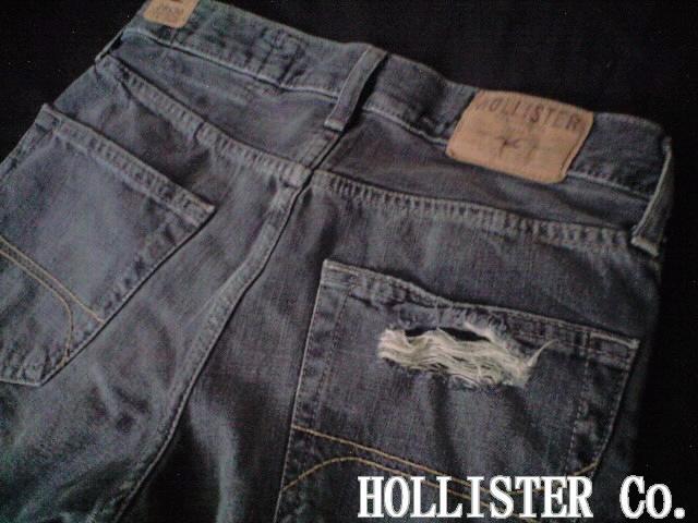 【Hollister】ホリスター Vintage Slim Straight デストロイジーンズ 28/ブラックウォッシュ < ブランド 【Hollister】ホリスター Vintage Slim Straight デストロイジーンズ 28/ブラックウォッシュ < ブランドの
